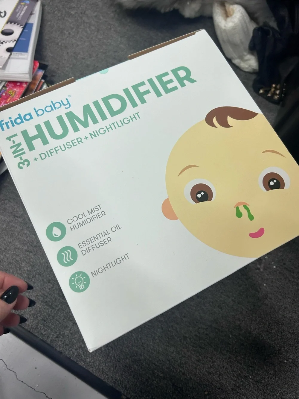 BNIB frida baby 3-in-1 Humidifier - Diffuser - Nightlight